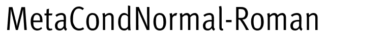 MetaCondNormal-Roman