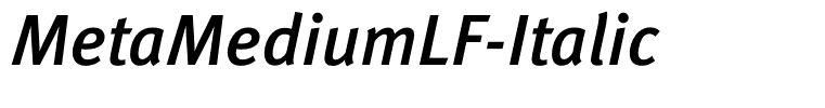MetaMediumLF-Italic