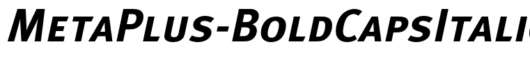 MetaPlus-BoldCapsItalic