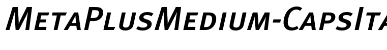 MetaPlusMedium-CapsItalic