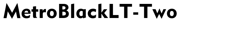 MetroBlackLT-Two