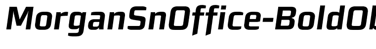 MorganSnOffice-BoldOblique
