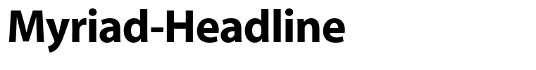 Myriad-Headline