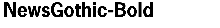 NewsGothic-Bold