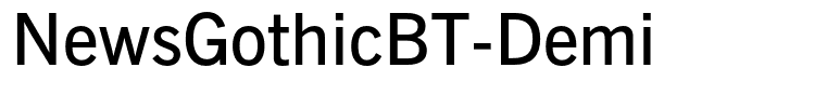 NewsGothicBT-Demi