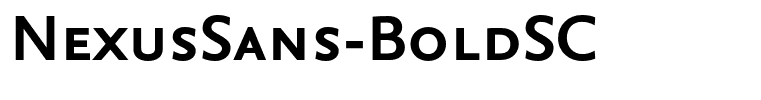 NexusSans-BoldSC