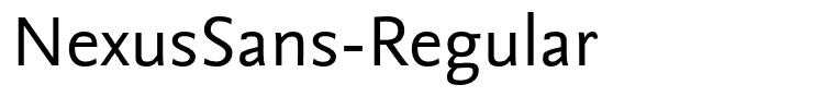 NexusSans-Regular
