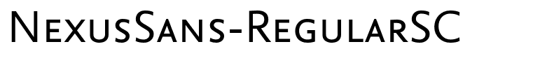 NexusSans-RegularSC