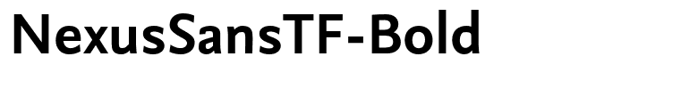 NexusSansTF-Bold