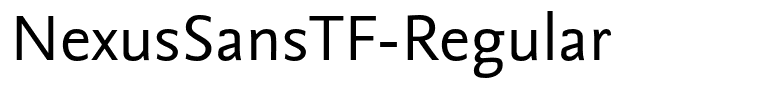 NexusSansTF-Regular