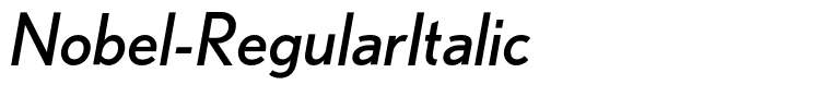 Nobel-RegularItalic