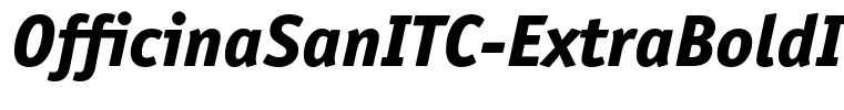 OfficinaSanITC-ExtraBoldItalic