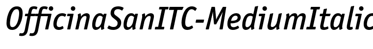 OfficinaSanITC-MediumItalic