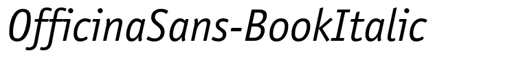 OfficinaSans-BookItalic