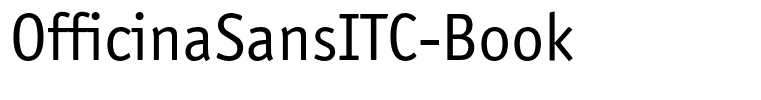 OfficinaSansITC-Book