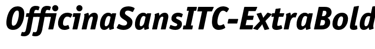 OfficinaSansITC-ExtraBoldItalicOS
