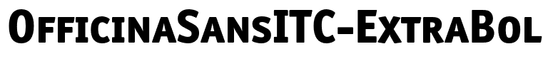 OfficinaSansITC-ExtraBoldSC