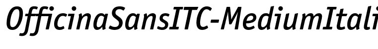 OfficinaSansITC-MediumItalic