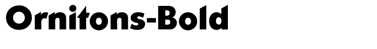 Ornitons-Bold