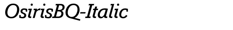 OsirisBQ-Italic