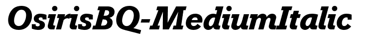 OsirisBQ-MediumItalic