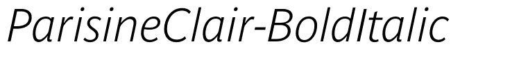 ParisineClair-BoldItalic
