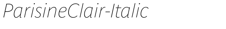 ParisineClair-Italic