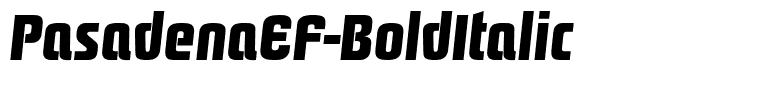 PasadenaEF-BoldItalic