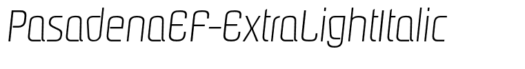 PasadenaEF-ExtraLightItalic