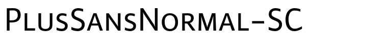 PlusSansNormal-SC