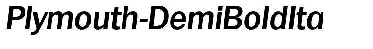Plymouth-DemiBoldIta