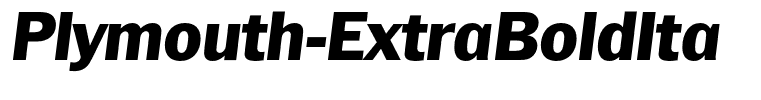 Plymouth-ExtraBoldIta
