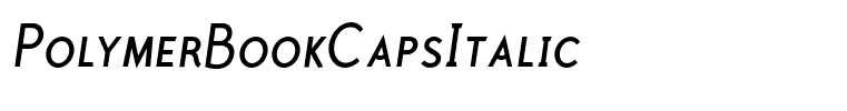 PolymerBookCapsItalic