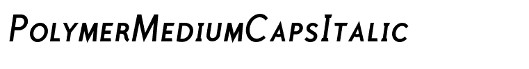 PolymerMediumCapsItalic