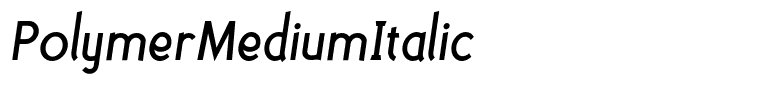 PolymerMediumItalic