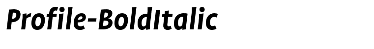 Profile-BoldItalic
