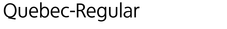 Quebec-Regular