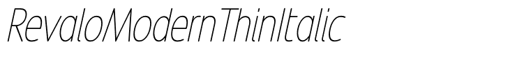 RevaloModernThinItalic