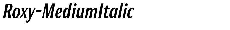 Roxy-MediumItalic