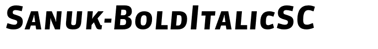 Sanuk-BoldItalicSC