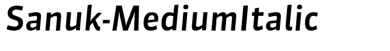 Sanuk-MediumItalic