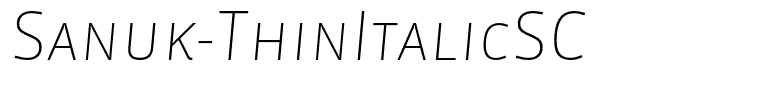 Sanuk-ThinItalicSC