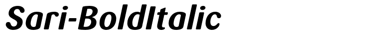 Sari-BoldItalic