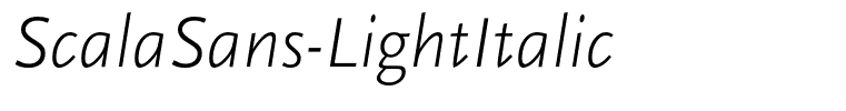 ScalaSans-LightItalic