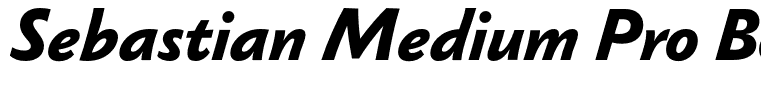 Sebastian Medium Pro Bold Italic
