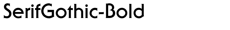 SerifGothic-Bold