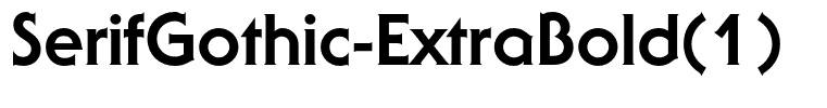 SerifGothic-ExtraBold(1)