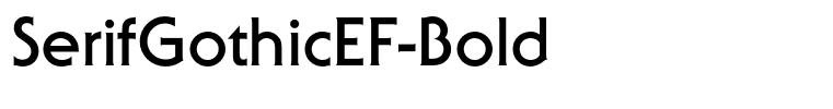 SerifGothicEF-Bold