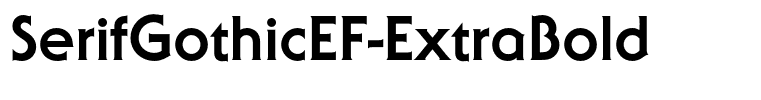 SerifGothicEF-ExtraBold