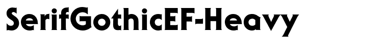 SerifGothicEF-Heavy